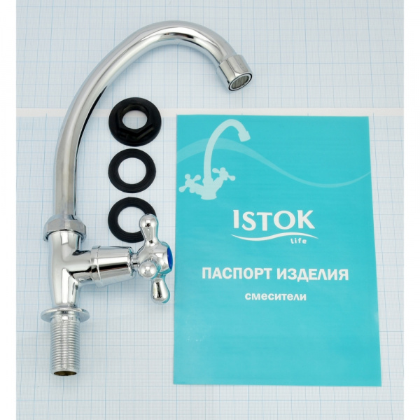 Кран настольный Istok life 0402.728  в оптовом каталоге ООО Фарфор, фото