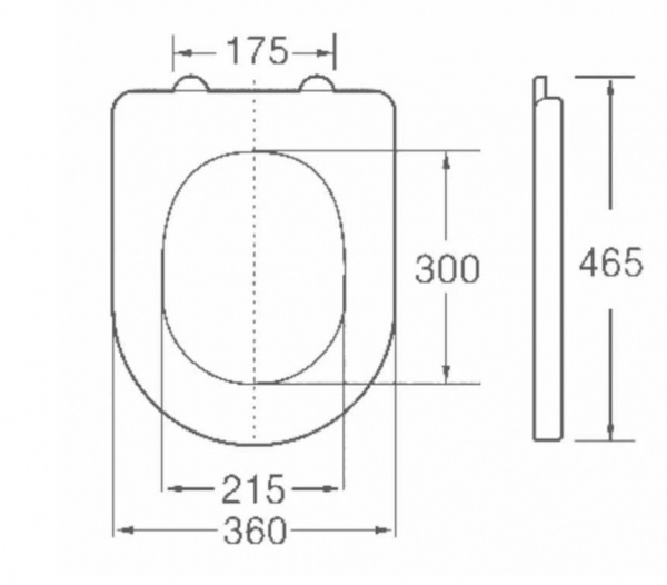 Сиденье для унитаза Horke O-1002C 01471002  в оптовом каталоге ООО Фарфор, фото