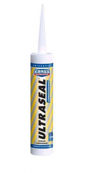 Герметик силиконовый KRASS Ultraseal универсальный белый 260 мл 8306702  в оптовом каталоге ООО Фарфор, фото