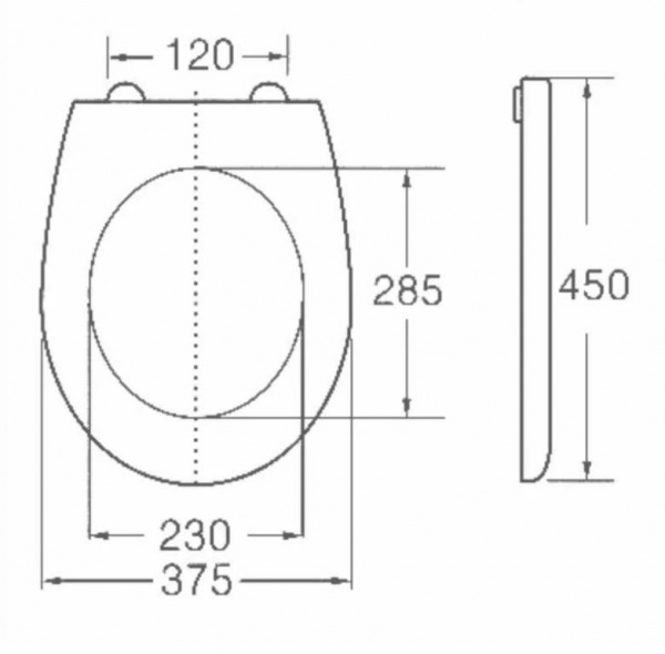 Сиденье для унитаза Horke O-1024C 01471024  в оптовом каталоге ООО Фарфор, фото