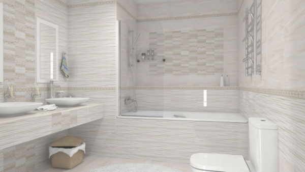Вставка Atria бежевая 20х44 (AN2G011)  в оптовом каталоге ООО "Фарфор",фото