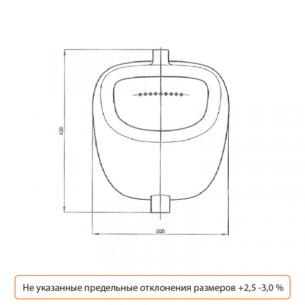 Писсуар Дельта Лобненский стройфарфор  в оптовом каталоге ООО Фарфор,фото