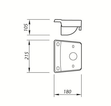 Полочка к бачку Комфорт ЛЗСФ  в оптовом каталоге ООО Фарфор,фото