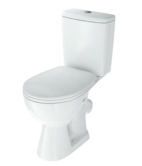 Унитаз компакт ROSA СТИЛЬ косой вып., сид. soft-close, арм-ра 2-х уровн., (Инкоэр), белый Вн УнК055  в оптовом каталоге ООО Фарфор,фото