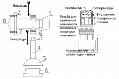 Кран писсуарный порционно-нажимной с наружной резьбой (Varion)