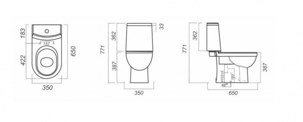 Унитаз компакт Sanita LUXE Next Slim 2-х кл.арм.тонкое сид.дюр.soft-close WC.CC/Next/2-SlimDM/WHT.G/  в оптовом каталоге ООО Фарфор,фото