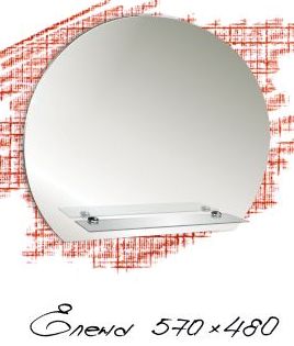 Зеркало Елена 570х480 (035)  в оптовом каталоге ООО Фарфор, фото