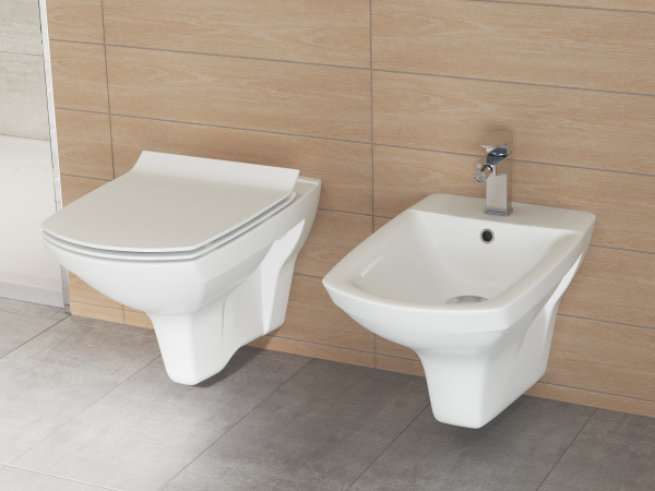 Подвесной унитаз CARINA Clean On DPL EO slim Cersanit  в оптовом каталоге ООО Фарфор,фото