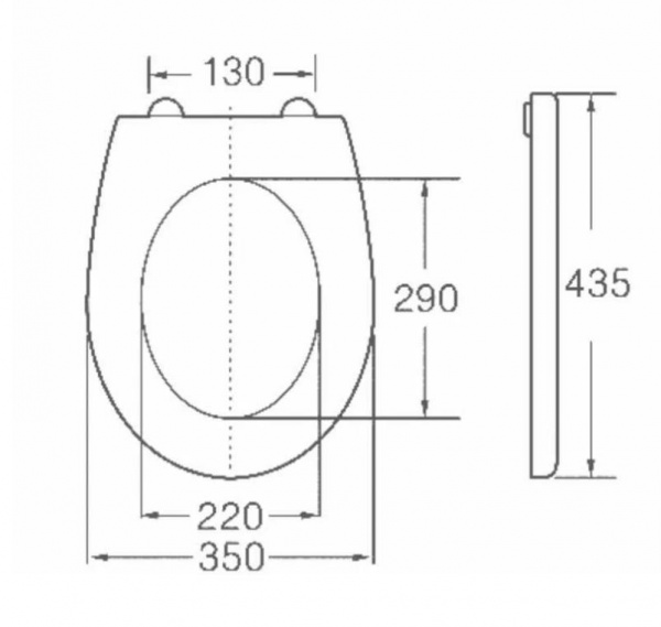 Сиденье для унитаза Horke O-1025C 01471025  в оптовом каталоге ООО Фарфор, фото